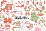 Christmas Goose Clipart Bundle, an Animal Illustration by TitaLivingArt (Thumbnail 1 of 9)