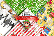 Ho-Ho-Ho christmas seamless patterns, a Pattern Graphic by JuliaStarArt-FantasyHome (Thumbnail 3 of 12)