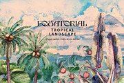 Equatorial. Tropical landscape, a Background Graphic by emeraldthue (Thumbnail 1 of 17)