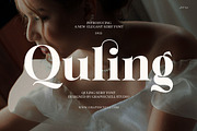 Quling Elegant Serif Font, a Serif Font by Graphicxell (Thumbnail 1 of 8)
