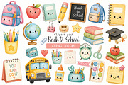 Back to School Clipart Bundle, an Education Illustration by Villa 11 Estudio (Thumbnail 1 of 6)