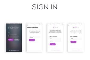 Gold Ticket UI Kit