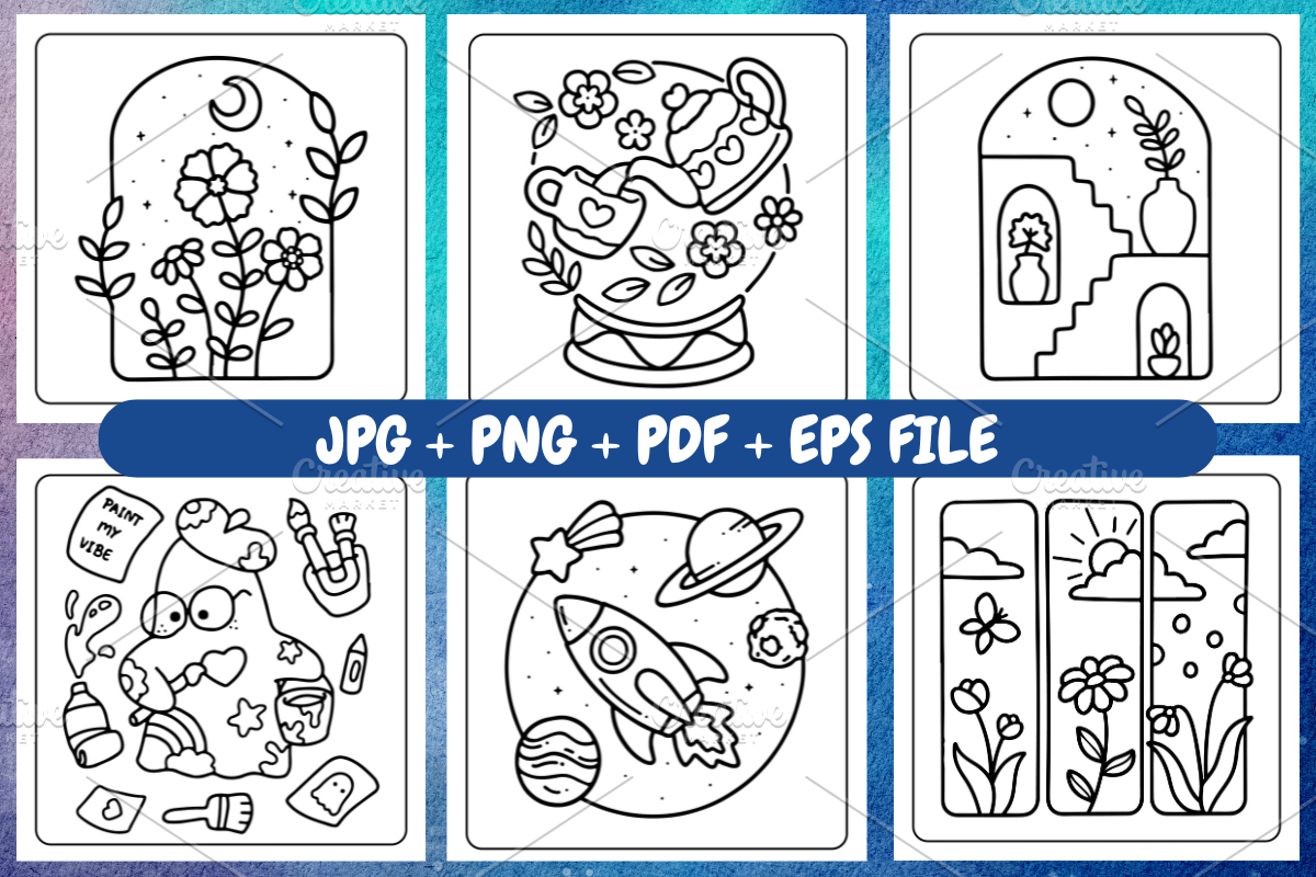 Simple Art Bold & Easy coloring Book, a Decorative Illustration by Coco Bloom (Photo 3 of 4)