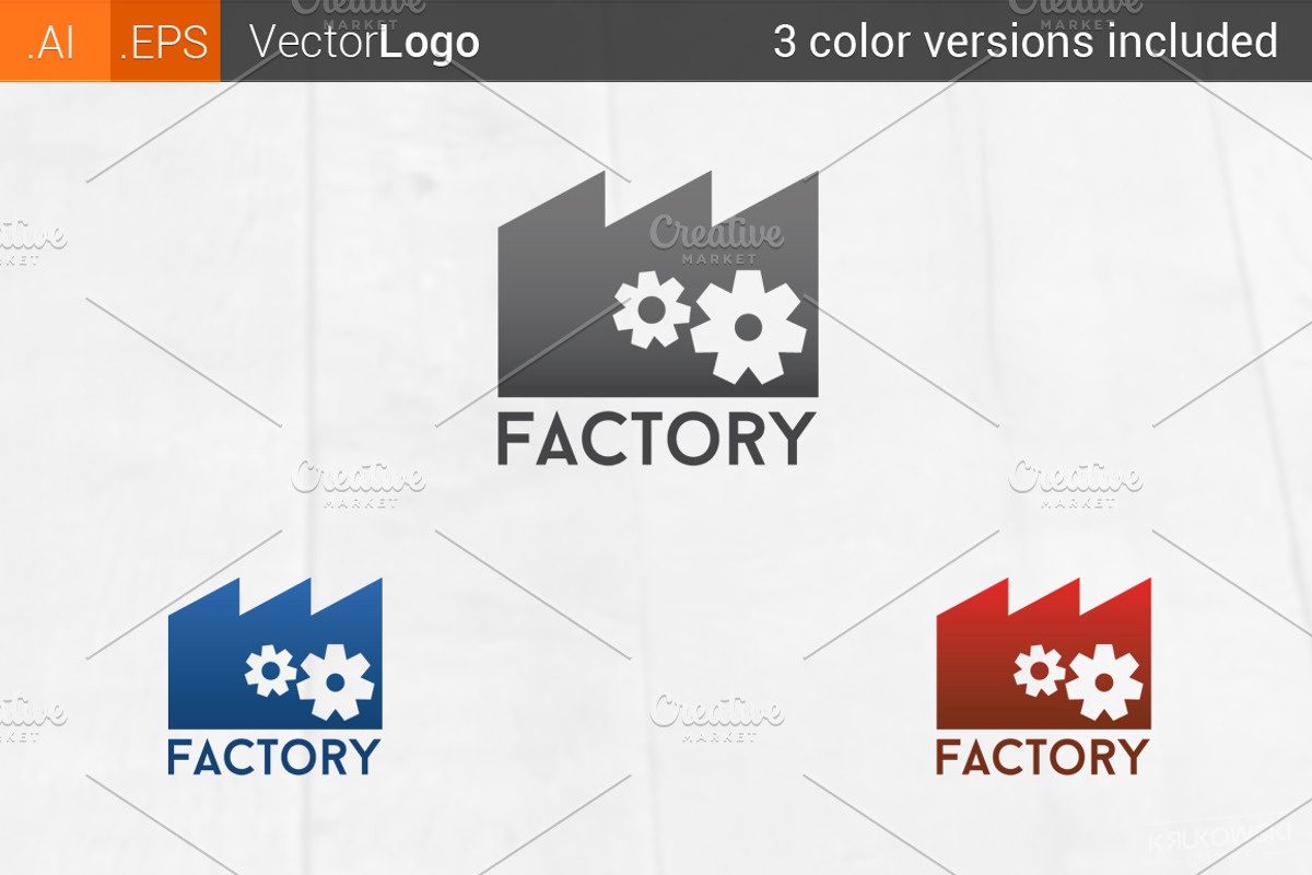 Factory Logo, a Branding & Logo Template by Krukowski Graphics