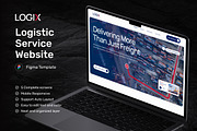 Logix - Logistic Website UI, an UI Kit Template by peterdraw (Thumbnail 1 of 7)