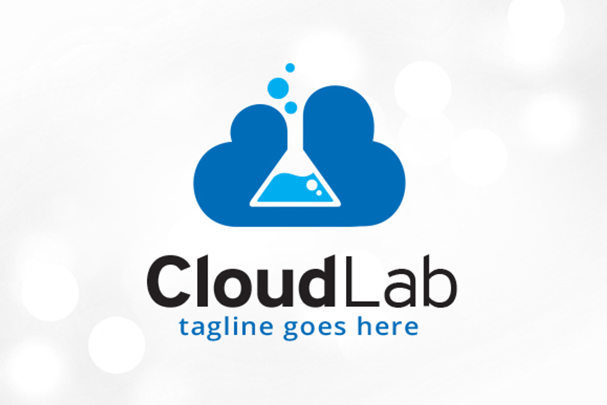 Cloud Lab Logo Template, a Branding & Logo Template by gunaonedesign