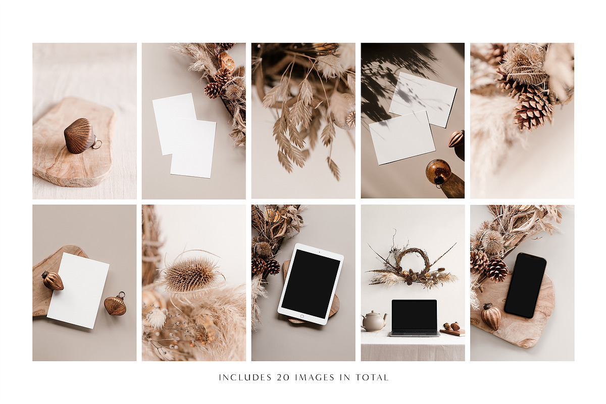 Festive Floral Photo Mockup Bundle, a Mac Mockup by Moyo Studio (Photo 2 of 8)