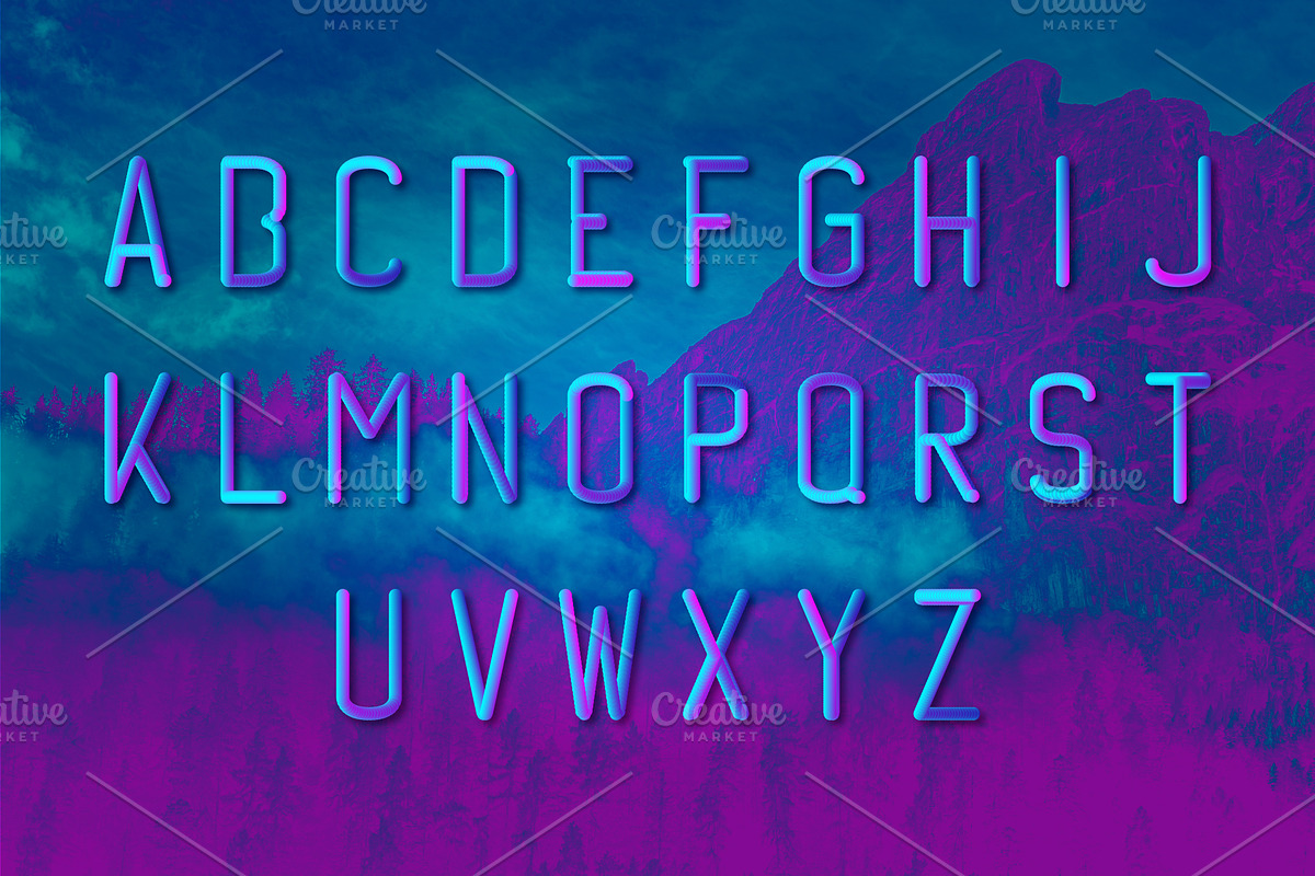 Fantasm 3D Font preview 4