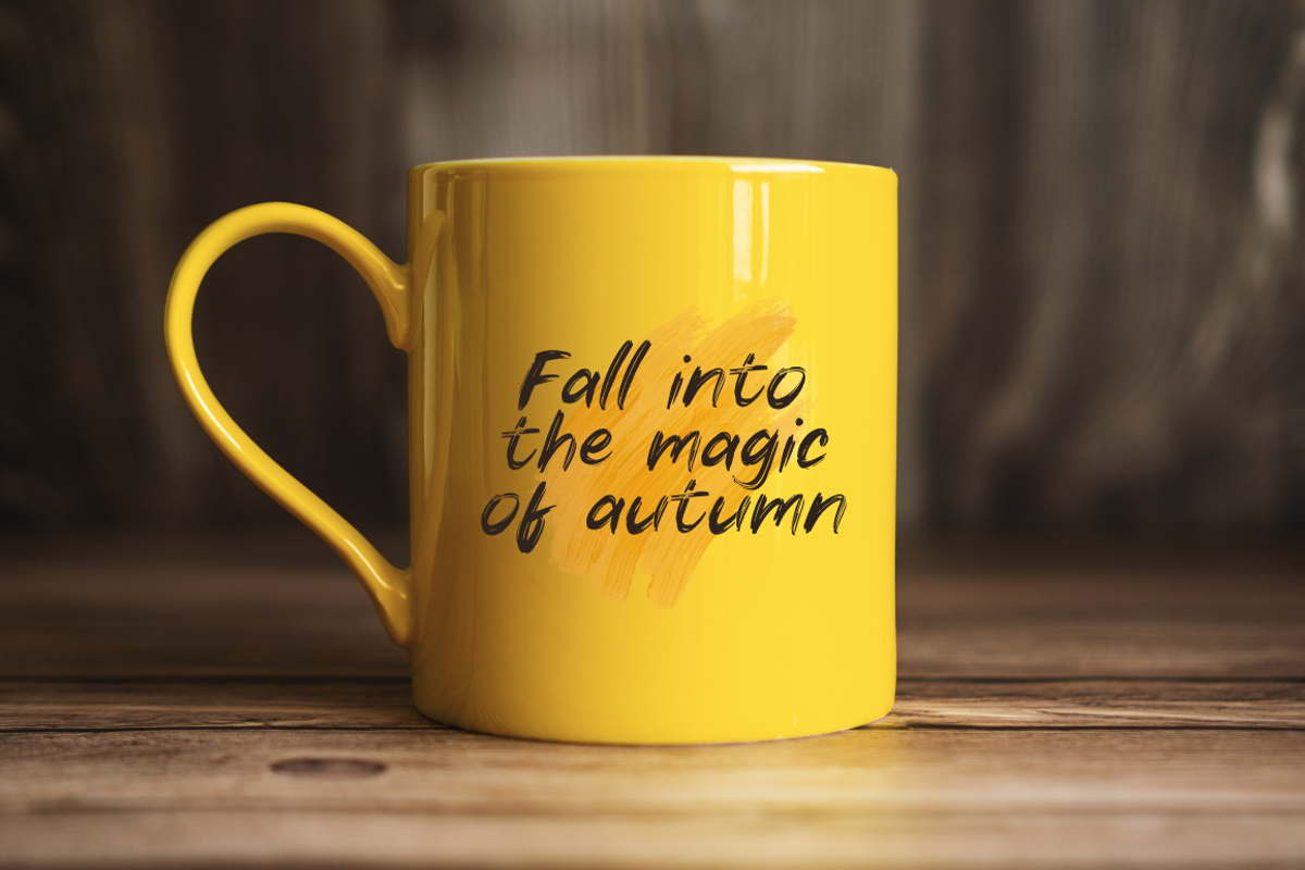 Autumn Brush Font, a Handwritten Font by Sronstudio (Photo 2 of 12)