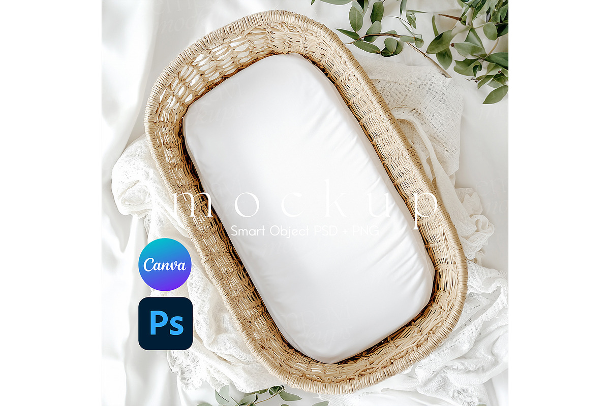 Baby Crib Sheet Mockup, a Product Mockup by EmpaviMockups (Photo 1 of 5)