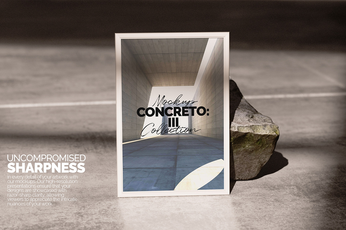 Framed Artwork Mockup – Concreto 3, a Merchandise Mockup by Banana Mockups (Photo 3 of 5)