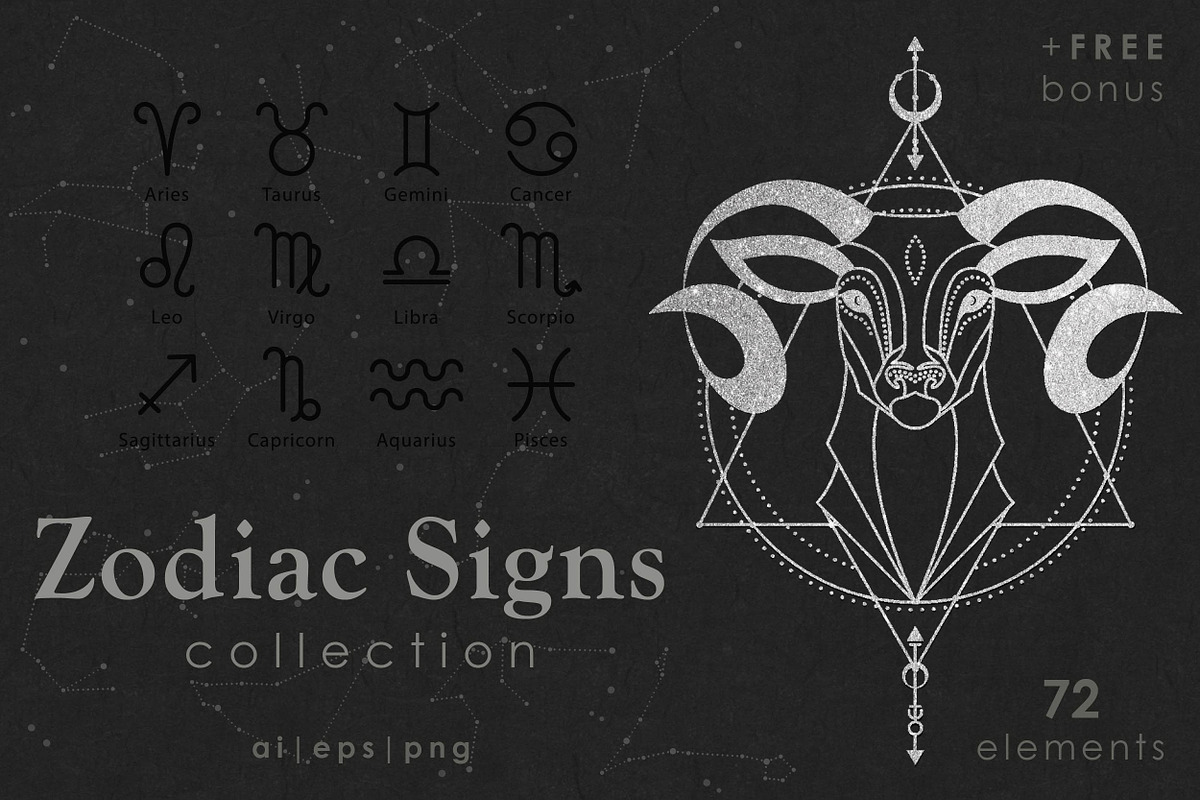 Zodiac & Constellation Collection, a Decorative Illustration by Flo Sacred Art (Photo 3 of 17)