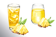 Tropical Pineapple. Hand painted, a Food Illustration by Daria Ustiugova (Thumbnail 13 of 28)