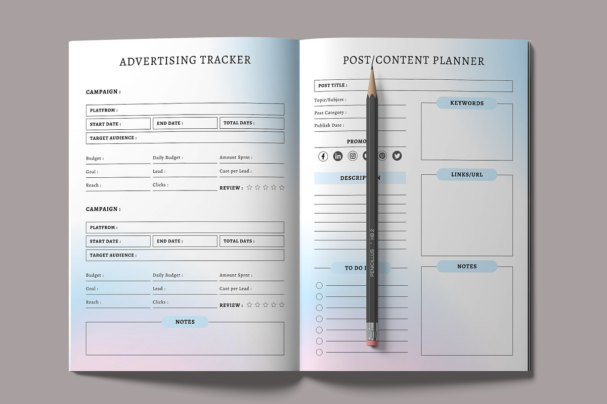 Ultimate Planner Bundle Pack, a Stationery Template by Design Zone (Photo 3 of 7)