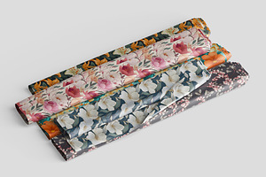 Fabric Rolls Mockup Fabric Mockup