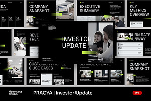 PRAGYA | Investor Update Deck PPT, a Presentation Template by Neermana