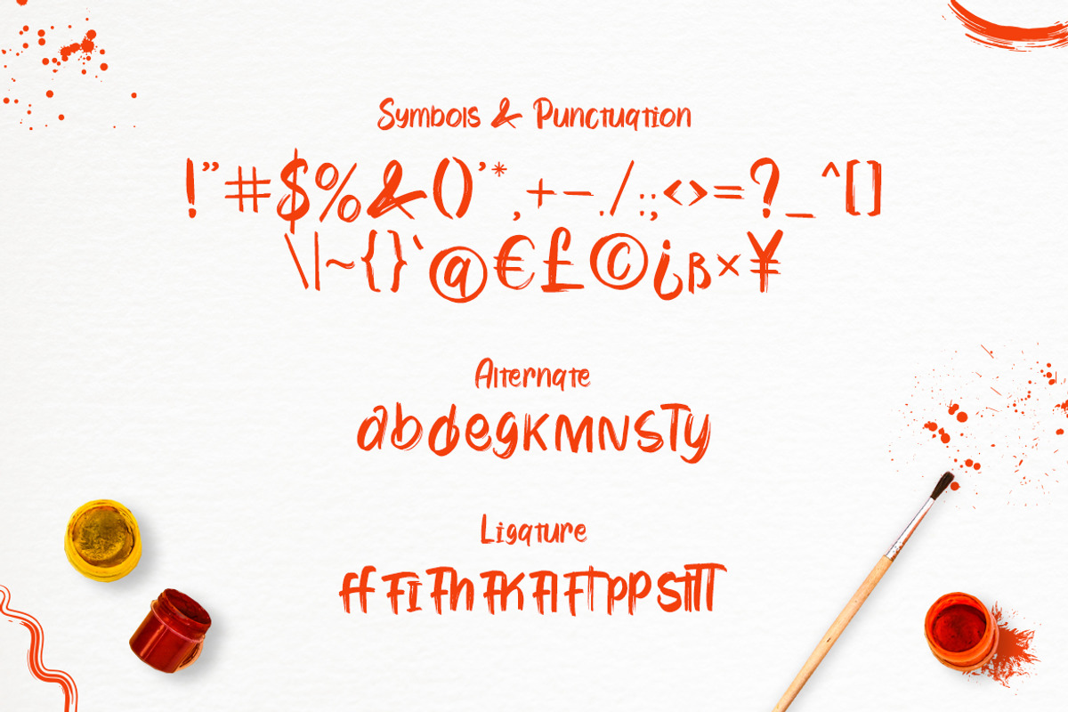 Wayhem - Brush Texture Font, a Font by Typefactoryco (Photo 3 of 9)
