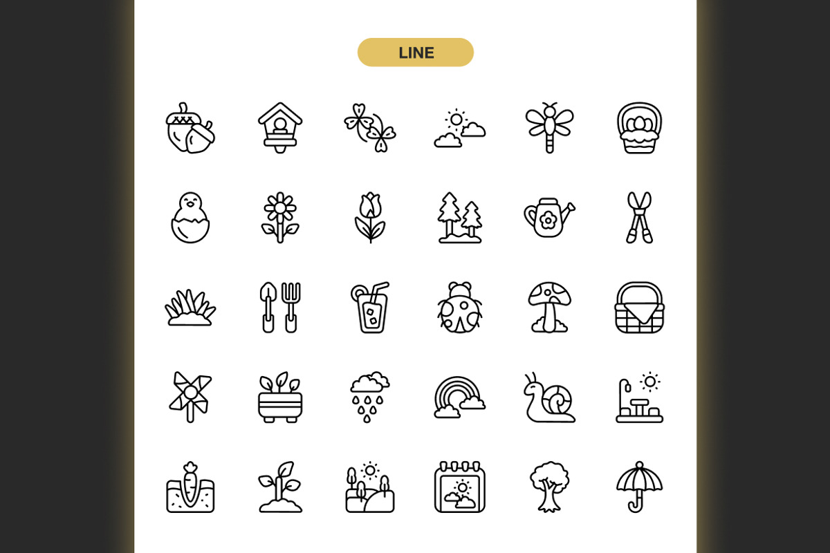Spring Season Icons, an Icon by Spacepixel Creative (Photo 2 of 3)