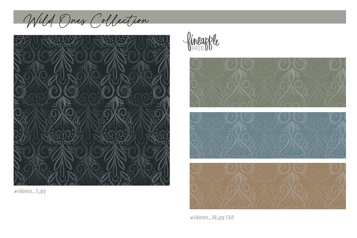 Boho Floral Digital Paper, a Pattern Graphic by FINEAPPLE (Photo 6 of 12)
