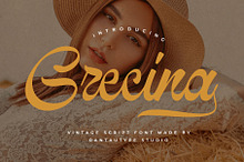 Grecina Vintage Script Font