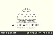 traditional african house line logo, a Branding & Logo Template by SD 22 (Thumbnail 2 of 2)