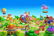 Cartoon Easter Village, an Environmental 3D Model by Souchenki (Thumbnail 8 of 31)