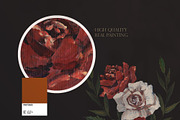 Moody BLOOM Hand Painted Flower, a Decorative Illustration by Beigetime (Thumbnail 2 of 15)