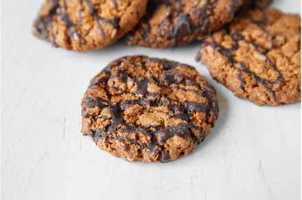 Delicious chocolate chip cookies on, a Food & Drink Photo by olhovyi_photographer