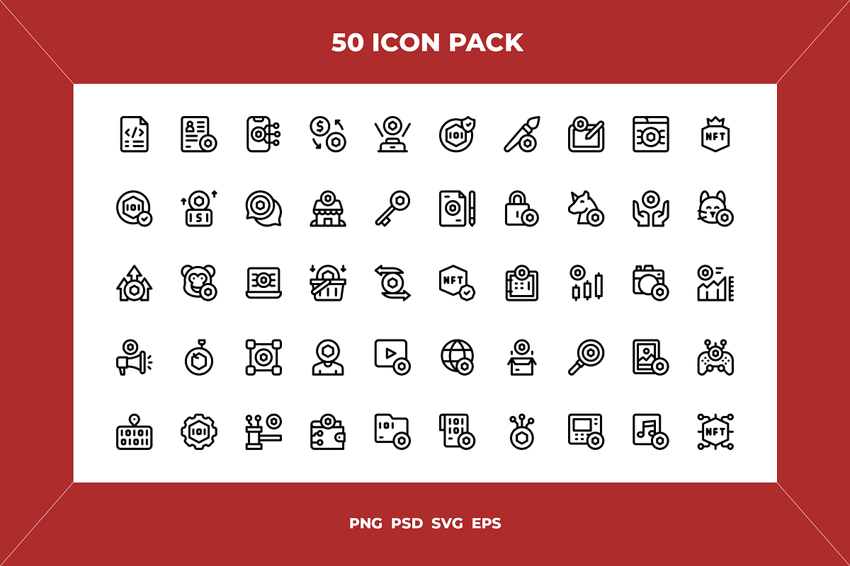 Nft icons, an Outline Icon by Wencory (Photo 1 of 2)