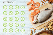 Eco, bio and quality green stamps, an Outline Icon by RevolutionizZed (Thumbnail 3 of 11)