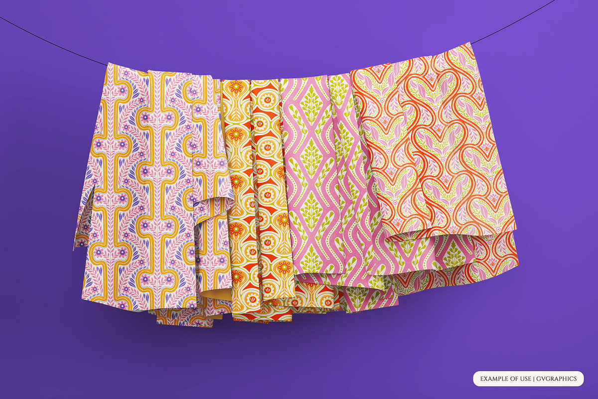 Felicity | Seamless Patterns, a Pattern Graphic by GVGraphics (Photo 3 of 20)