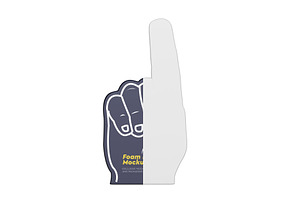 Fabric Sports Fan Foam Hand Mockup