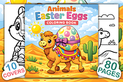 Animals Easter Eggs Coloring Book, a Seasonal Illustration by Ink Gallery (Thumbnail 1 of 4)