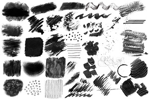 105 Procreate Painterly Brush Stamps