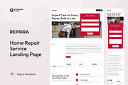 Home Repair Service Landing Page, an UI Kit Template by peterdraw (Thumbnail 1 of 3)