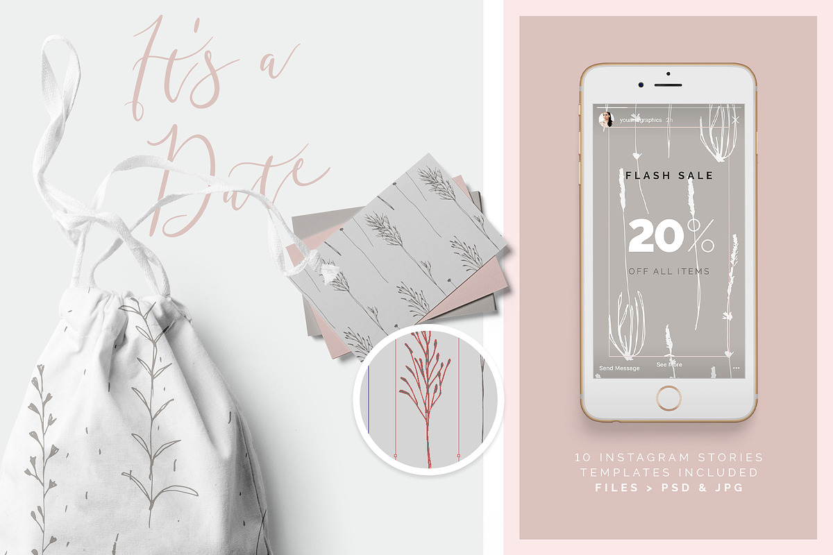 Wildflower Patterns + Templates Set, a Pattern Graphic by Youandigraphics (Photo 3 of 14)
