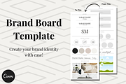 Brand Board Template Canva, a Templates & Theme by Joanna Lane Designs (Thumbnail 1 of 2)