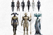 Galactic Vanguard Character Cliparts, a Person Illustration by ThatsDesignArt (Thumbnail 4 of 15)
