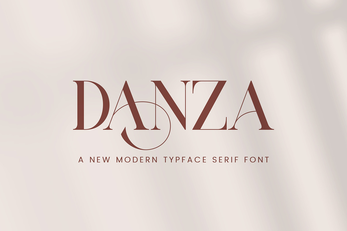 DANZA - Modern Typface Serif, a Serif Font by AnnofaType (Photo 1 of 8)