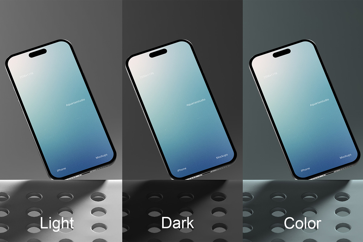 iPhone 16 Mockups, an iPhone Mockup by Aquarianz Studio (Photo 2 of 4)