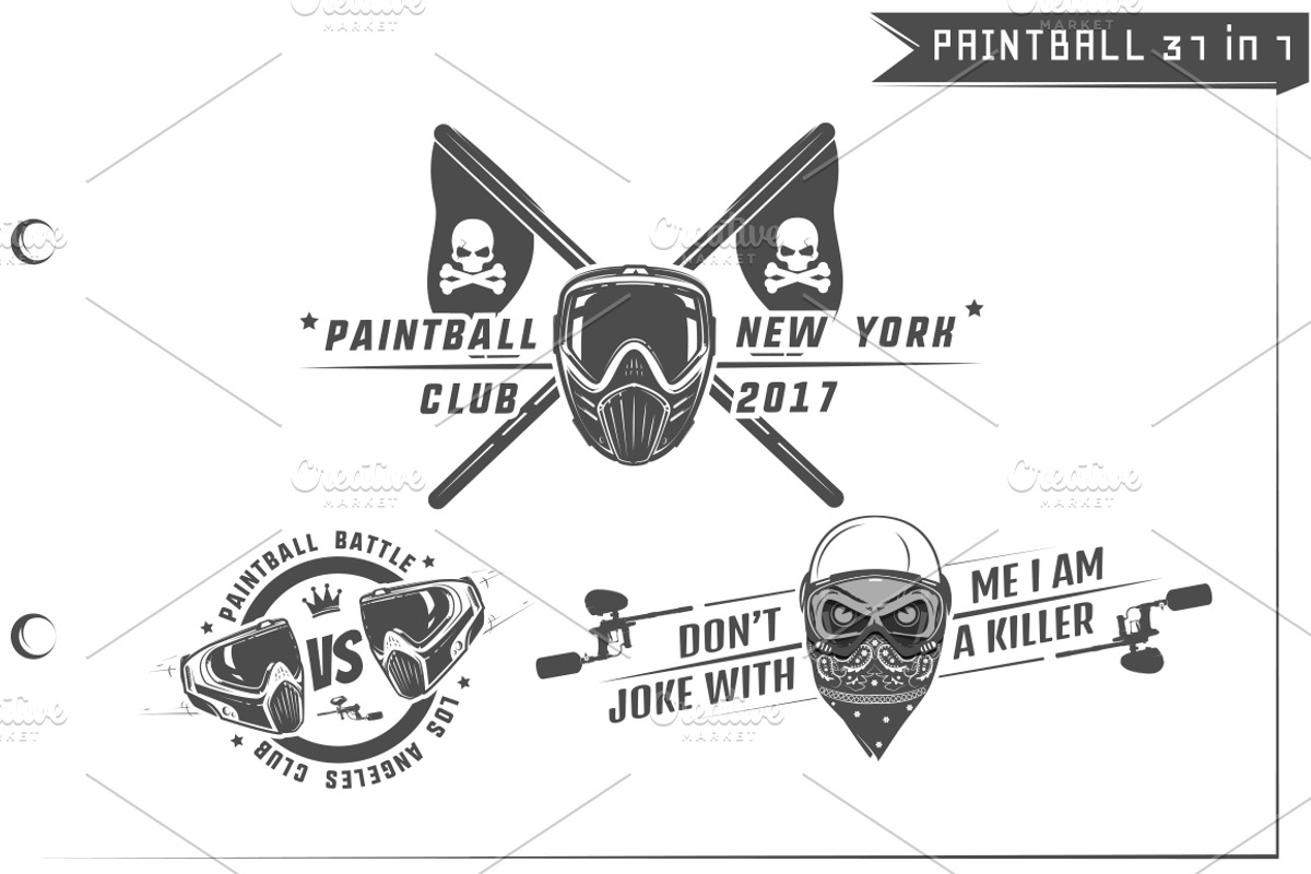 32 in 1 Paintball emblems and design, an Illustration by Hadanello88 (Photo 4 of 5)