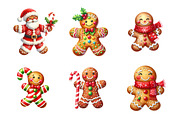 Christmas Gingerbread Man, an Illustration by Design Market (Thumbnail 3 of 5)