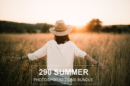 Summer Photoshop Actions 290 Bundle