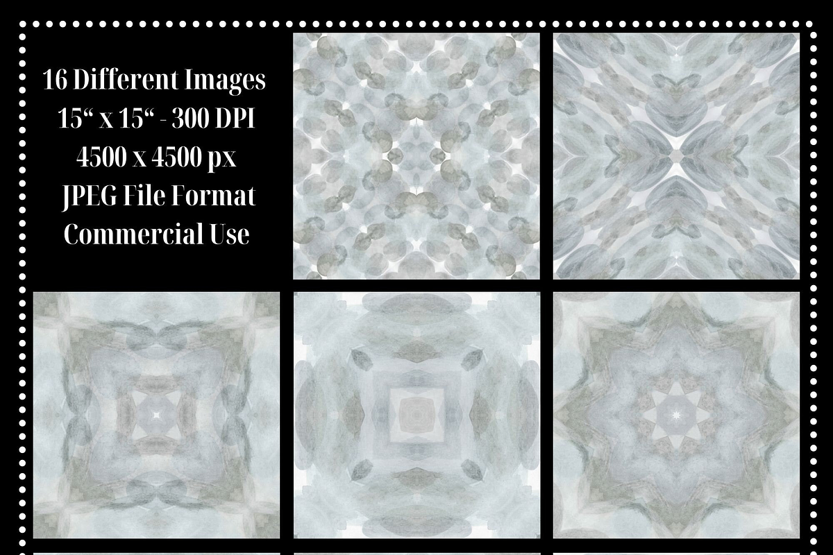 Soft Grey Abstract Paint Patterns, a Pattern Graphic by Gen Aumonier (Photo 2 of 7)