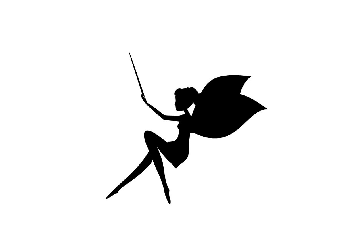 Fairies Silhouette Vector Set, an Illustration by Svetlana Voloshina (Photo 7 of 13)