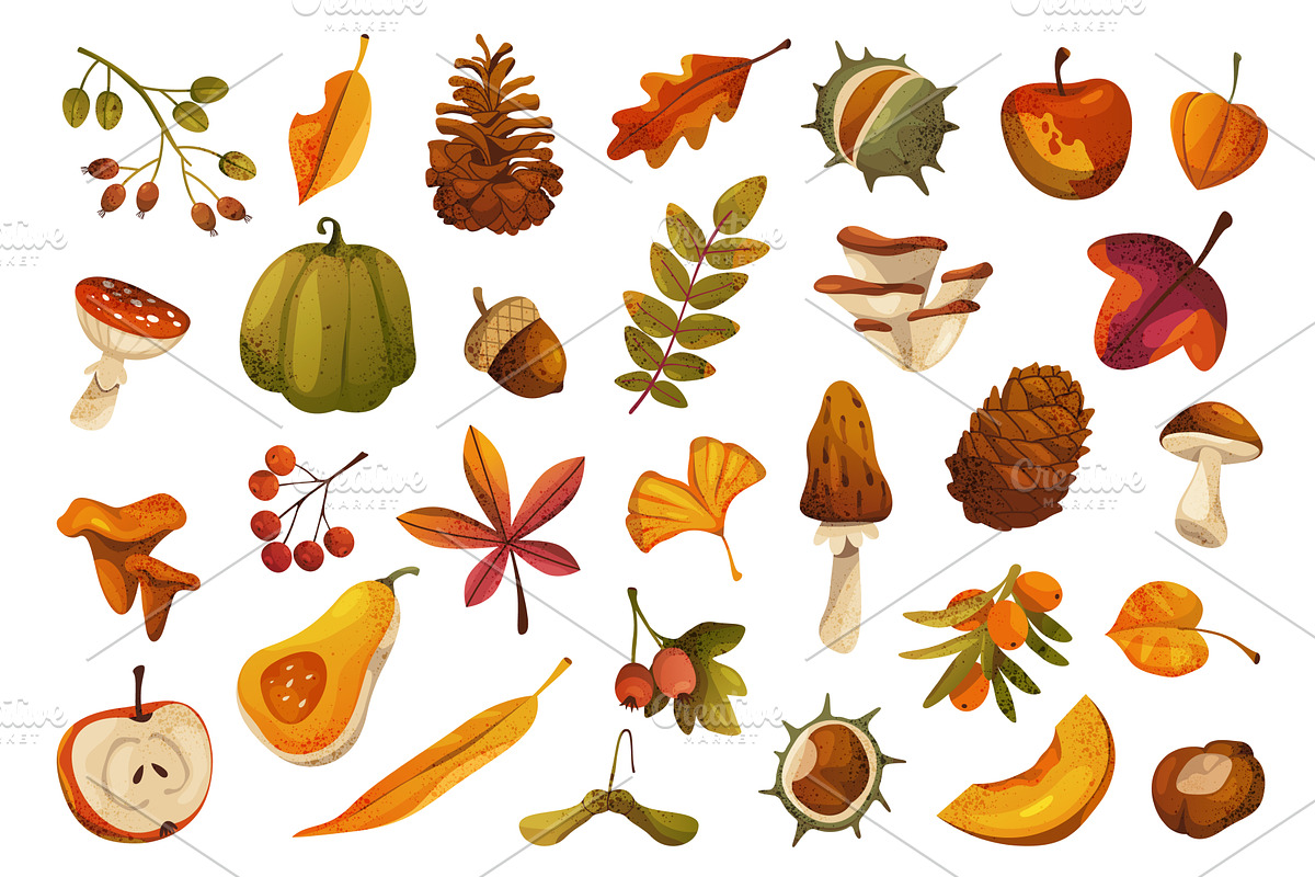 Vector autumn or fall nature, an Object Illustration by Elegant Solution