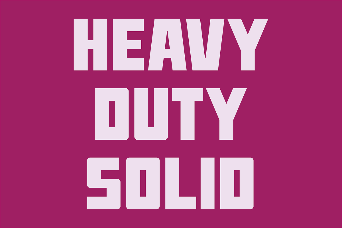 Heavy Duty Font Set, a Sans Serif Font by GG Design (Photo 2 of 9)