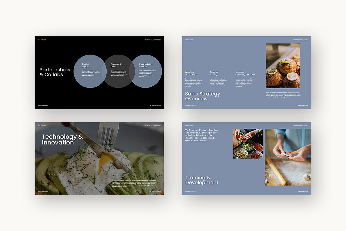 Reva : F&B Business Google Slides, a Presentation Template by Punkl Camp (Photo 8 of 9)