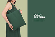 Tote Bag Mockup in the Hands of Girl, a Product Mockup by Grow Design Craft Studio (Thumbnail 3 of 7)