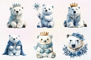 Christmas Polar Bear Clipart, an Illustration by Dream Creation (Thumbnail 5 of 6)